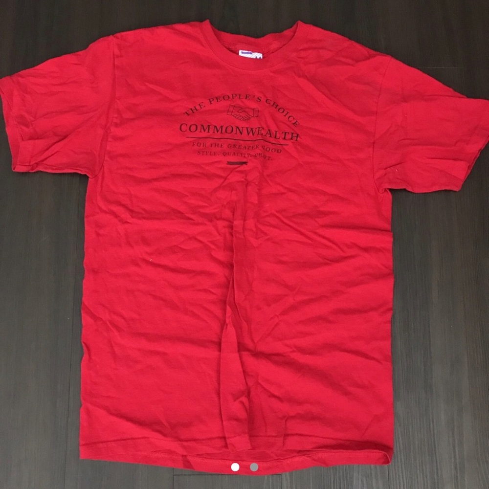 Red Commonwealth tee size medium